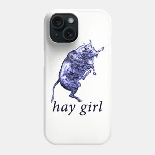 hay girl. Phone Case