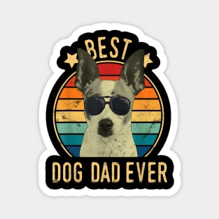 Best Dog Dad Ever Rat Terrier Father'S Day Magnet