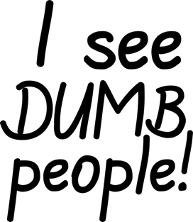 I See Dumb People Magnet