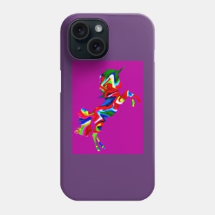 Watercolor unicorn-Purple Phone Case