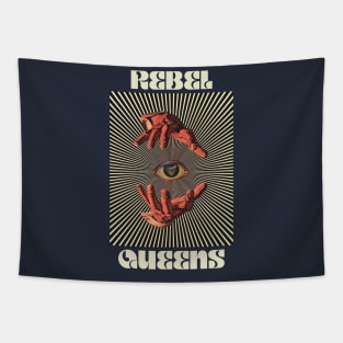 Hand Eyes Rebel Queens Tapestry