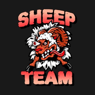 Sheep Team Design T-Shirt
