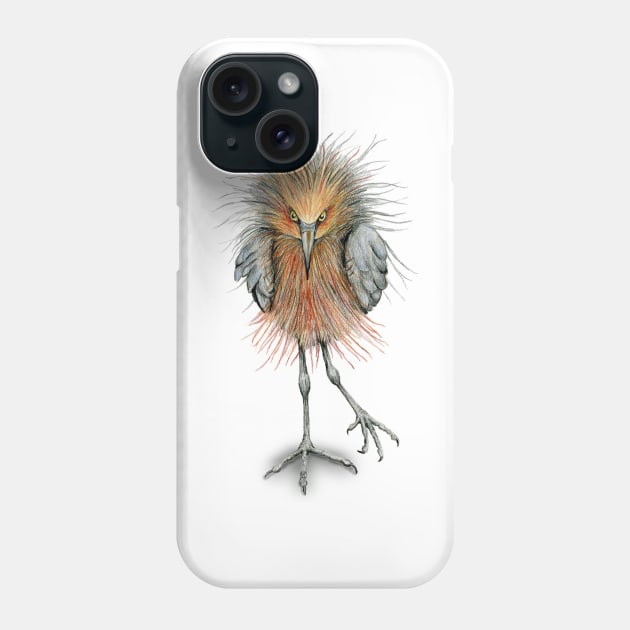 Reddish egret Phone Case by Bwiselizzy