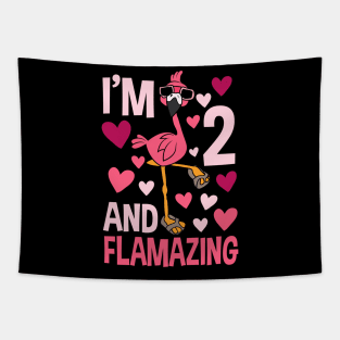 I'm 2 And Flamazing Flamingo Gifts Tapestry