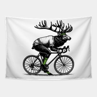 Cycling Elk Tapestry