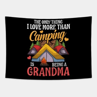 Camping Grandma! Tapestry