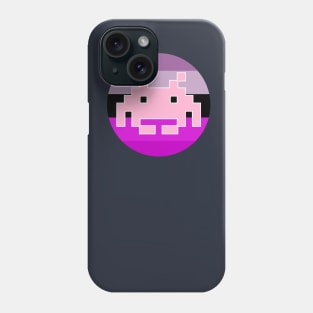 1970s Video Game Alien Invader Pinky Phone Case