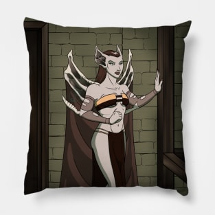 The Seer in her cabin Pillow