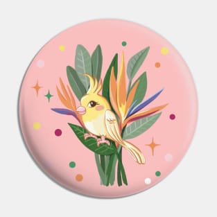 Happy Bird Cockatiel Pin