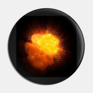 Realistic orange fire explosion Pin