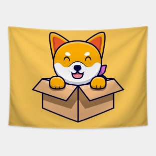 Kawaii shiba inu Tapestry