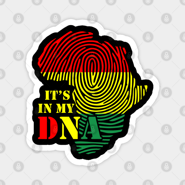 It's in my DNA, Black History, Africa, Black Lives Matter Magnet by UrbanLifeApparel