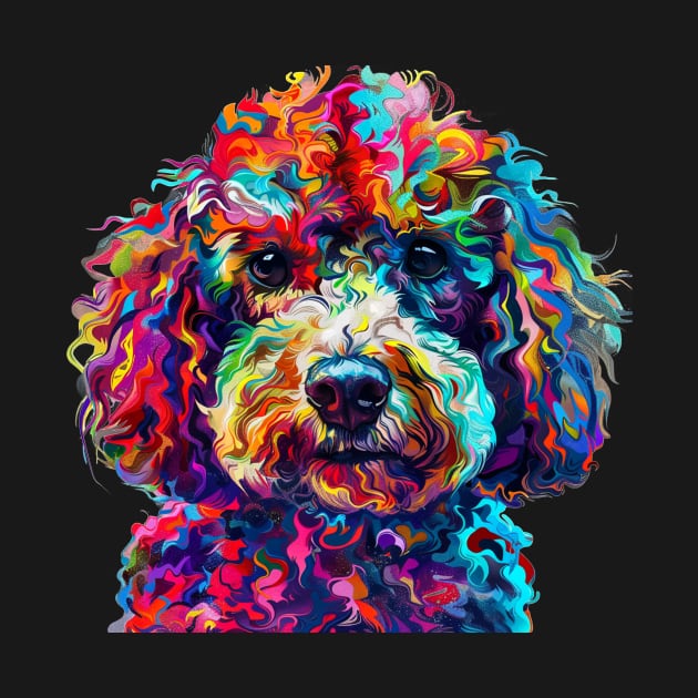 Poodle Colorfull Pop Art Design For Dog Onwer by karishmamakeia