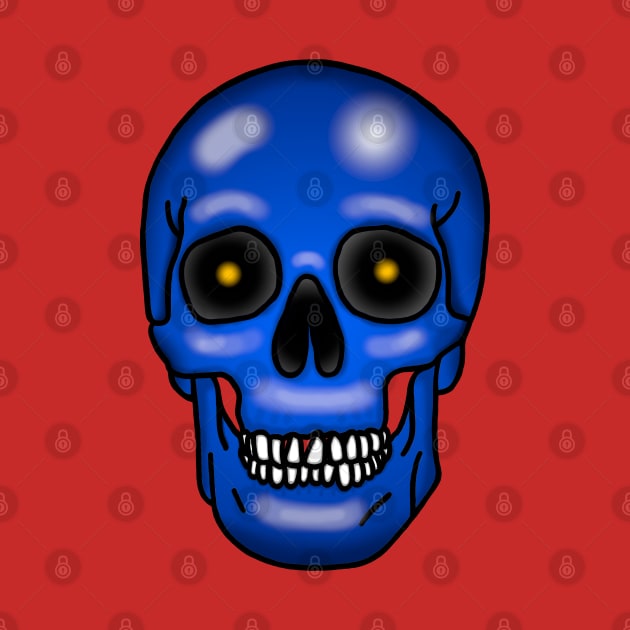Skull, frostbite blue, no background. by Zippy's House of Mystery