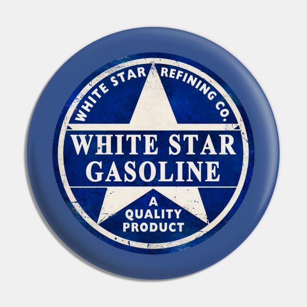 White Star Gasoline Pin by MindsparkCreative