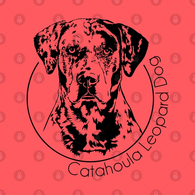 Catahoula Leopard Dog Portrait by wilsigns