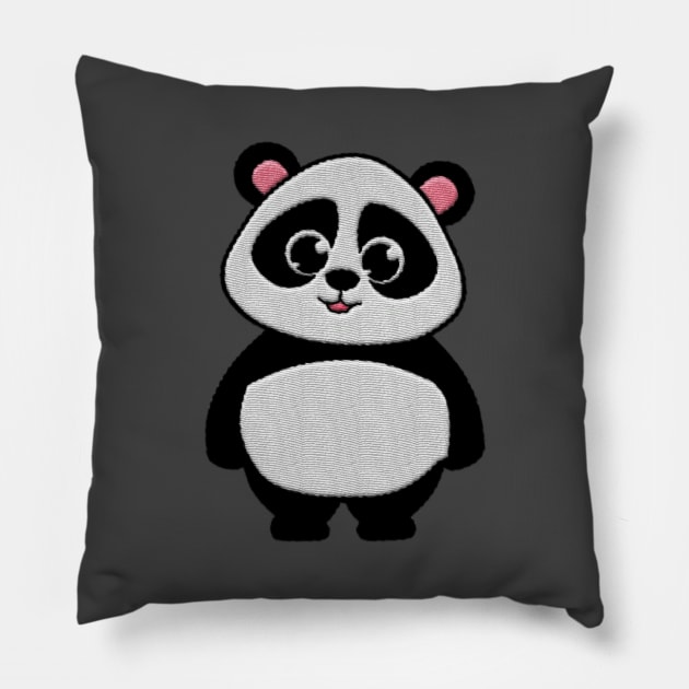 Cool Panda Pillow by aaallsmiles