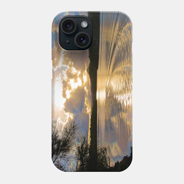 Brunswick River sunset Phone Case by CazDPhotos