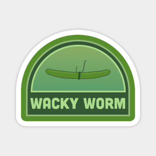 Wacky Worm Fishing Lure Tacklebox Label Magnet