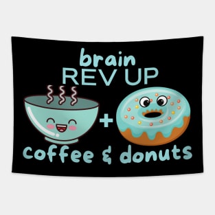 Coffee & Donuts Brain Rev Up Tapestry