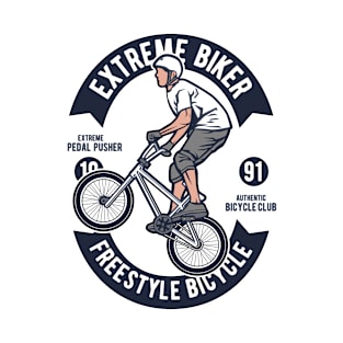 Extreme Biker Fresstyle Bicycle T-Shirt