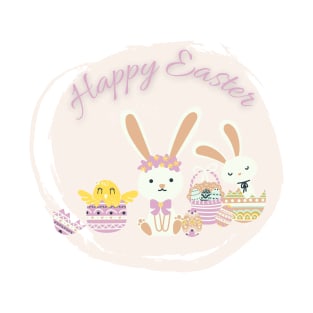 happy easter easter eggs T-Shirt