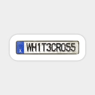 Whitecross - License Plate Magnet