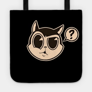 The Legend of Acid Kitty Pt. 4 - Question EVERYTHING Cute Retro Trippy Kitten Cartoon Tote