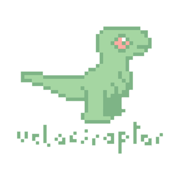 Pixel Art Velociraptor by Trijucre