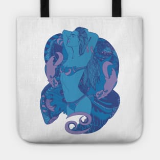 Mountain Blue Cancer Beauty Tote