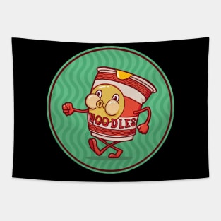 Cup Of Noodles Vintage Ramen Mascot Tapestry