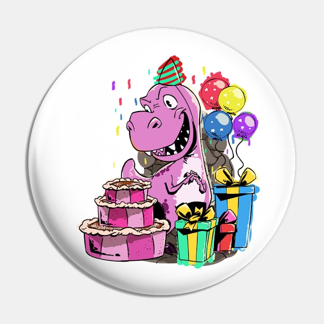 Birthday Party For A Pink Dinosaur Girl Pin by iHeartDinosaurs