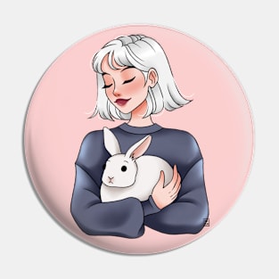 Pink Bunny Pin