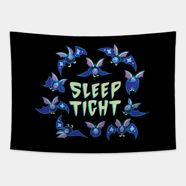 Sleep Tight! Batbats Tapestry by toppiesart