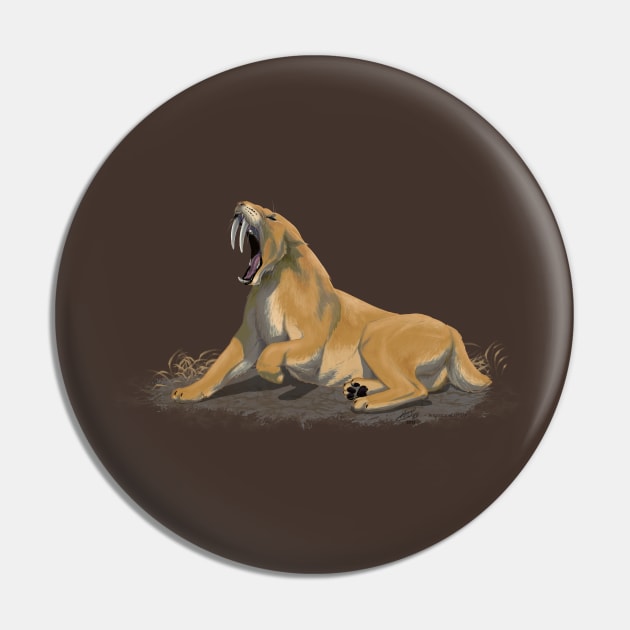 Yawning Smilodon Fatalis Pin by Interfector