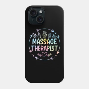 Massage Therapist cute floral watercolor Phone Case