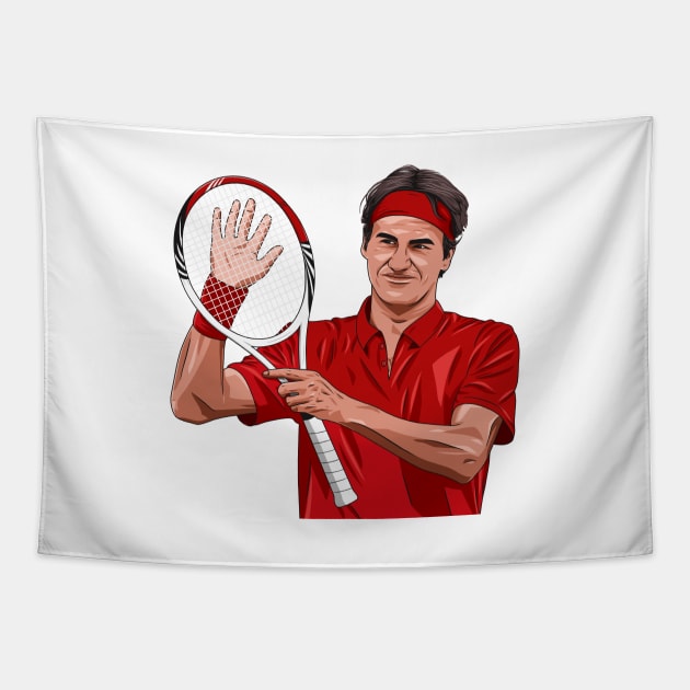 Roger Federer Tapestry by Ades_194