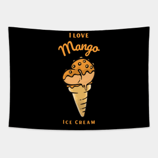 I Love Mango Ice Cream Tapestry