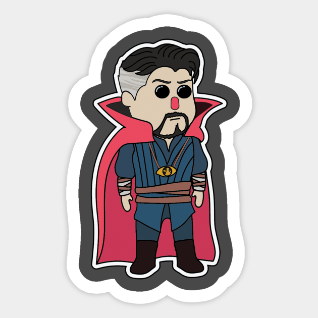 Doctor Strange Cute Face - Doctor Strange - Sticker | TeePublic Doctor Strange Cute Face - Doctor Strange - Sticker | TeePublic