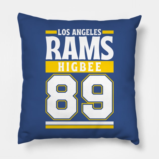 Los Angeles Rams Higbee 89 American Football Edition 3 Pillow by Astronaut.co