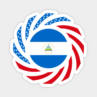 Nicaraguan American Multinational Patriot Flag Magnet