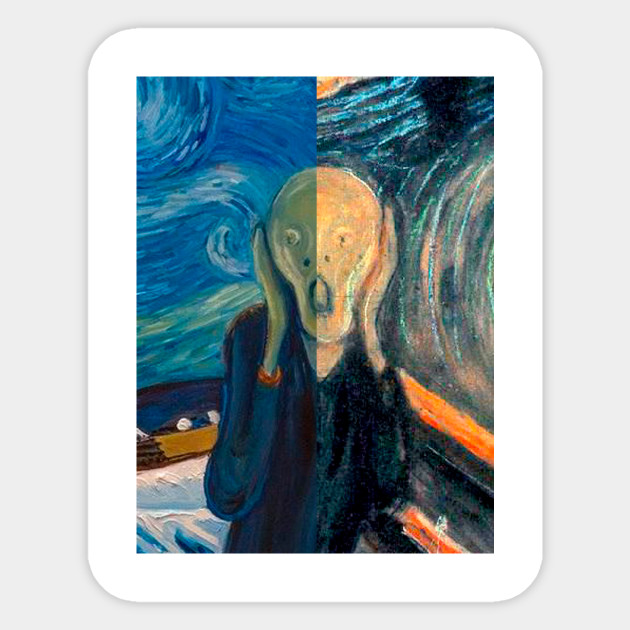 Silent Scream Edvard Munch Sticker Teepublic Au