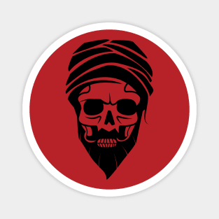 Skull Wearing Turban Magnet