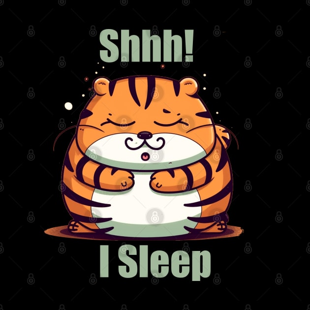 Kawaii Chubby Tiger, I Sleep by FrenArt