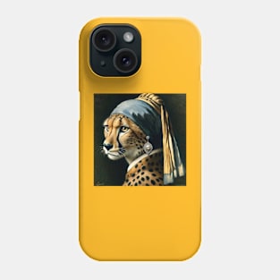 Wildlife Conservation - Pearl Earring Cheetah Meme Phone Case