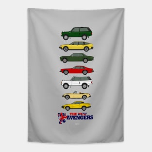 The New Avengers car collection Tapestry