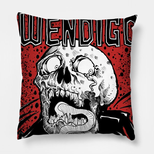 The Wendigo Pillow by paintchips