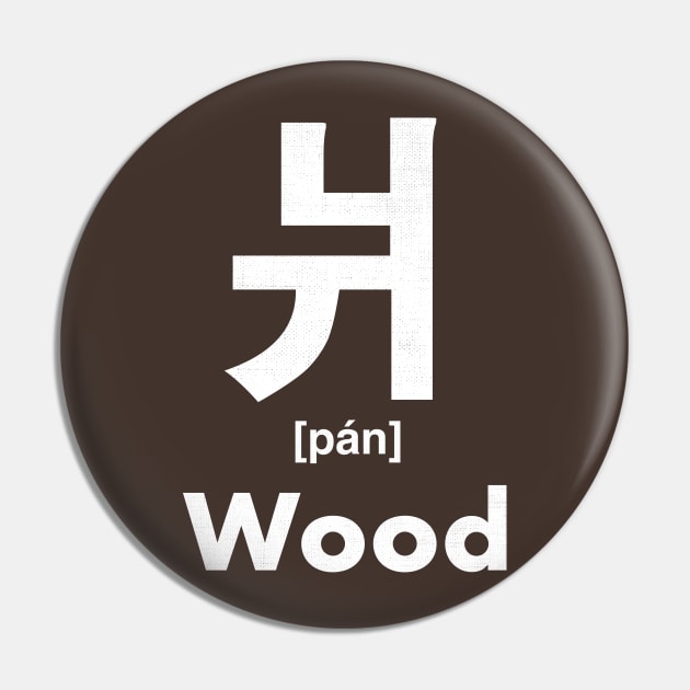 Wood Chinese Character (Radical 90) Pin by launchinese