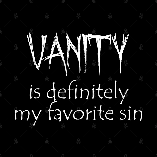 Vanity is definitely my favorite sin Devils Advocate Mask TeePublic