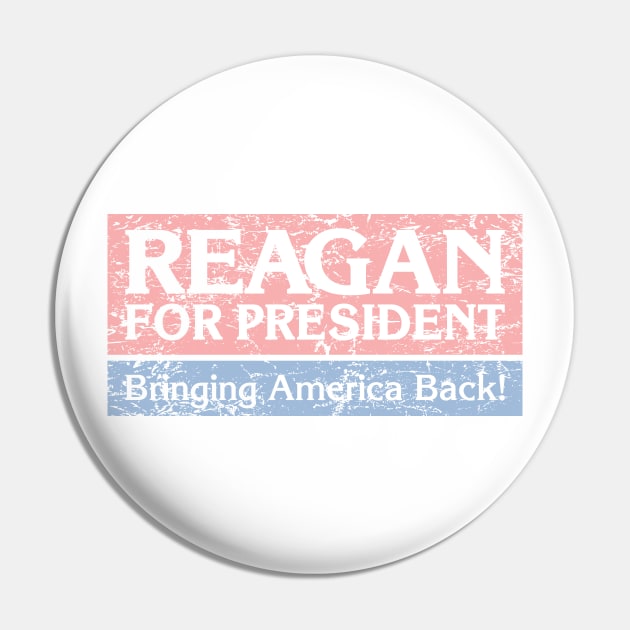 Reagan for President Pin by GraphicGibbon